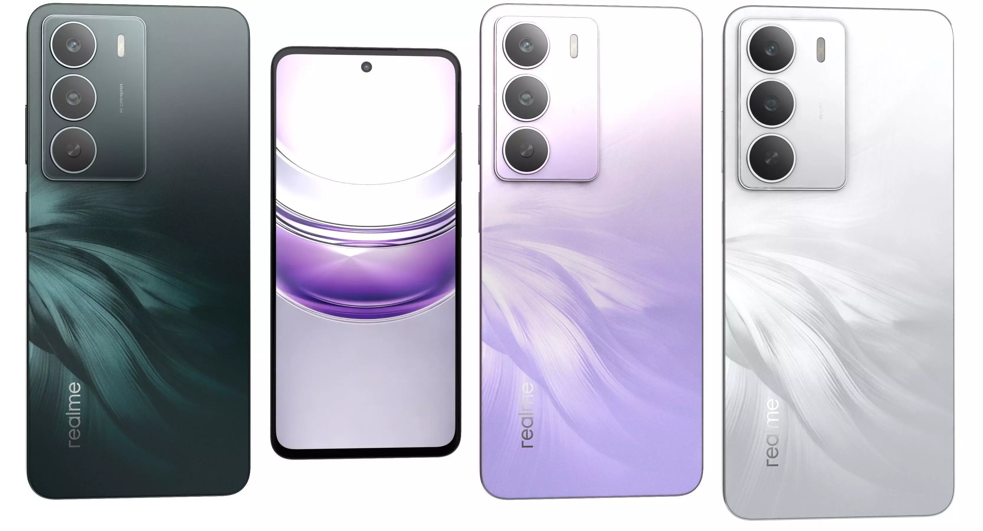 Realme P3 Lite 5G All Colors 3D model_0