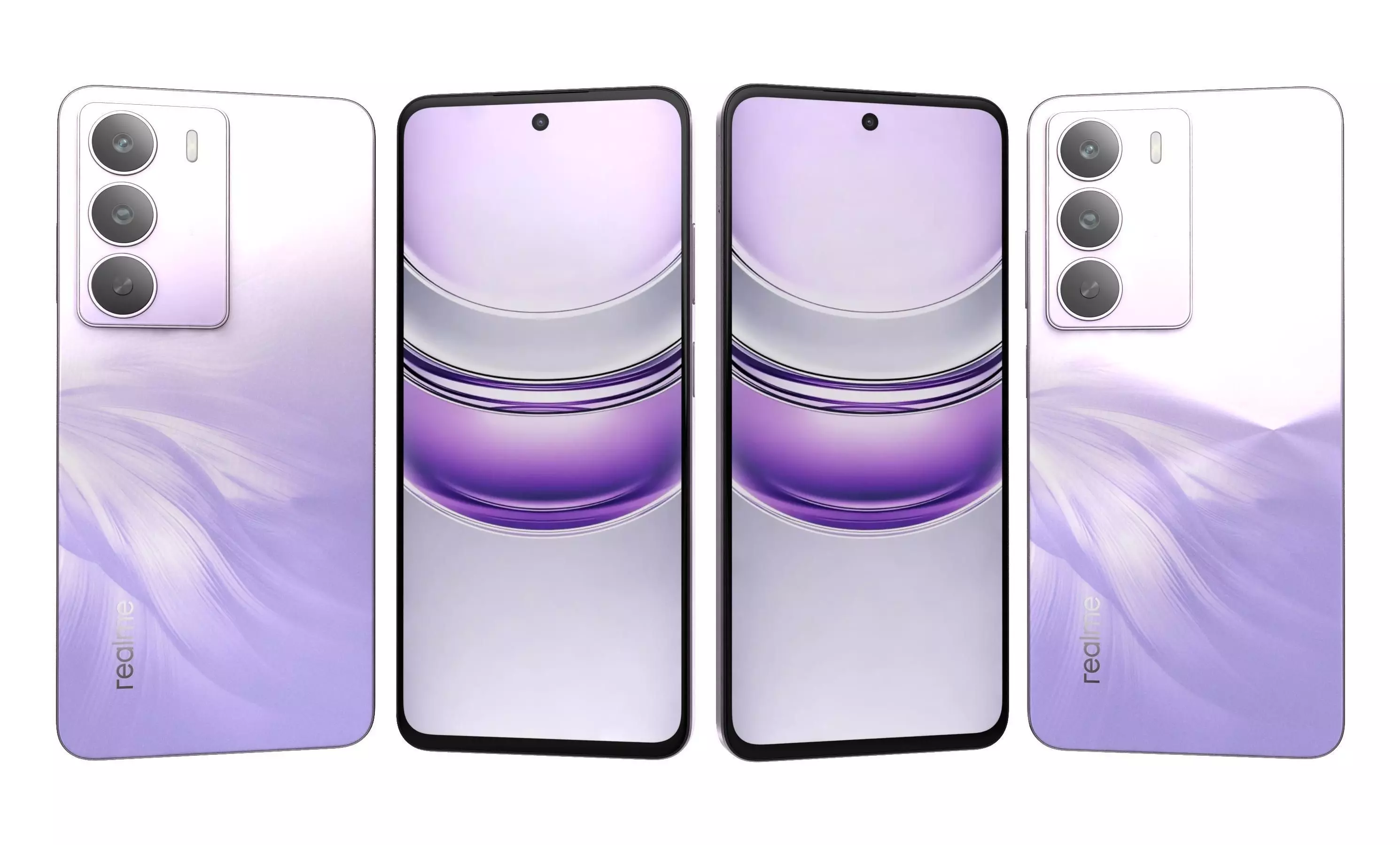 Realme P3 Lite 5G All Colors 3D model_2