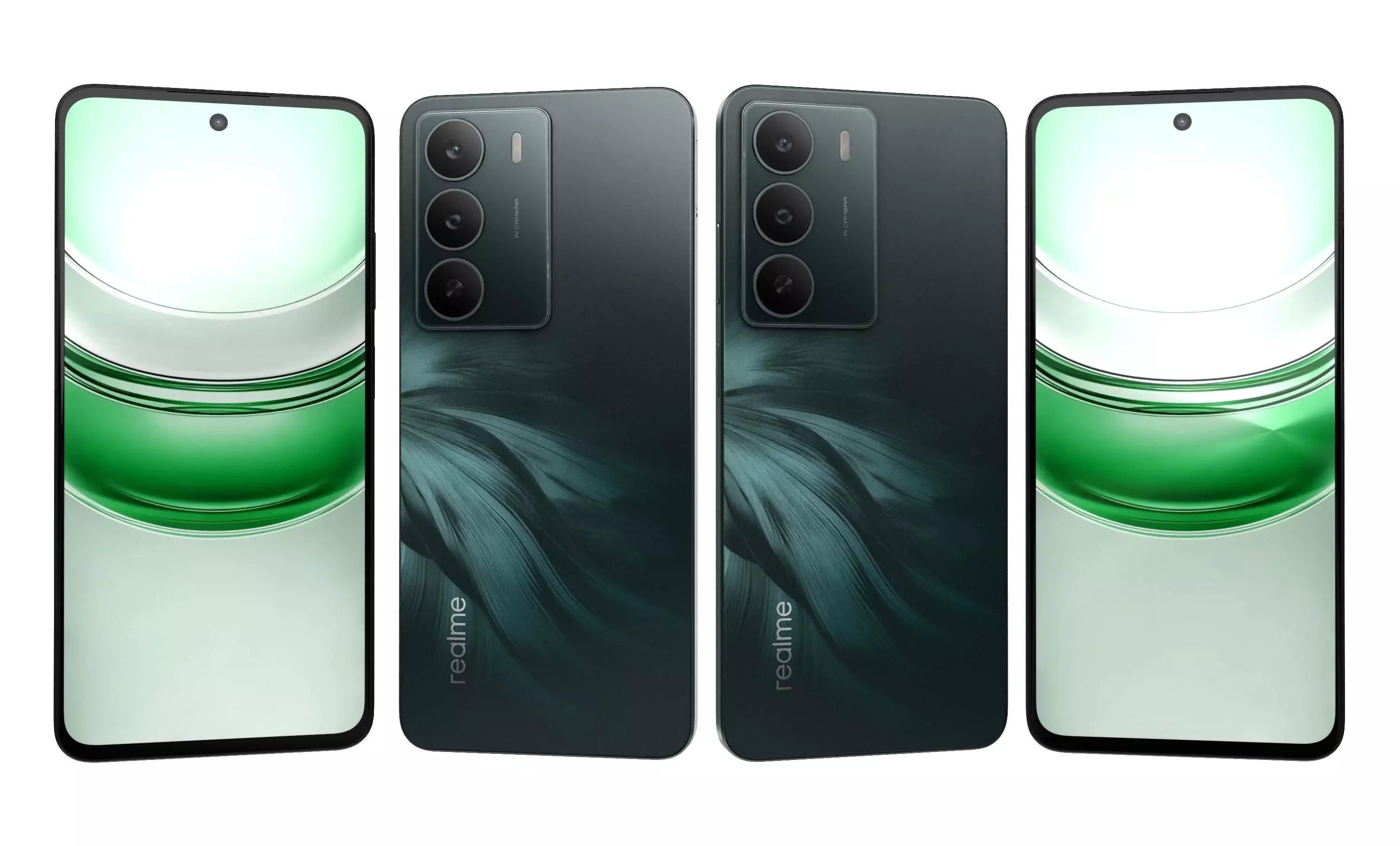 Realme P3 Lite 5G All Colors 3D model_4