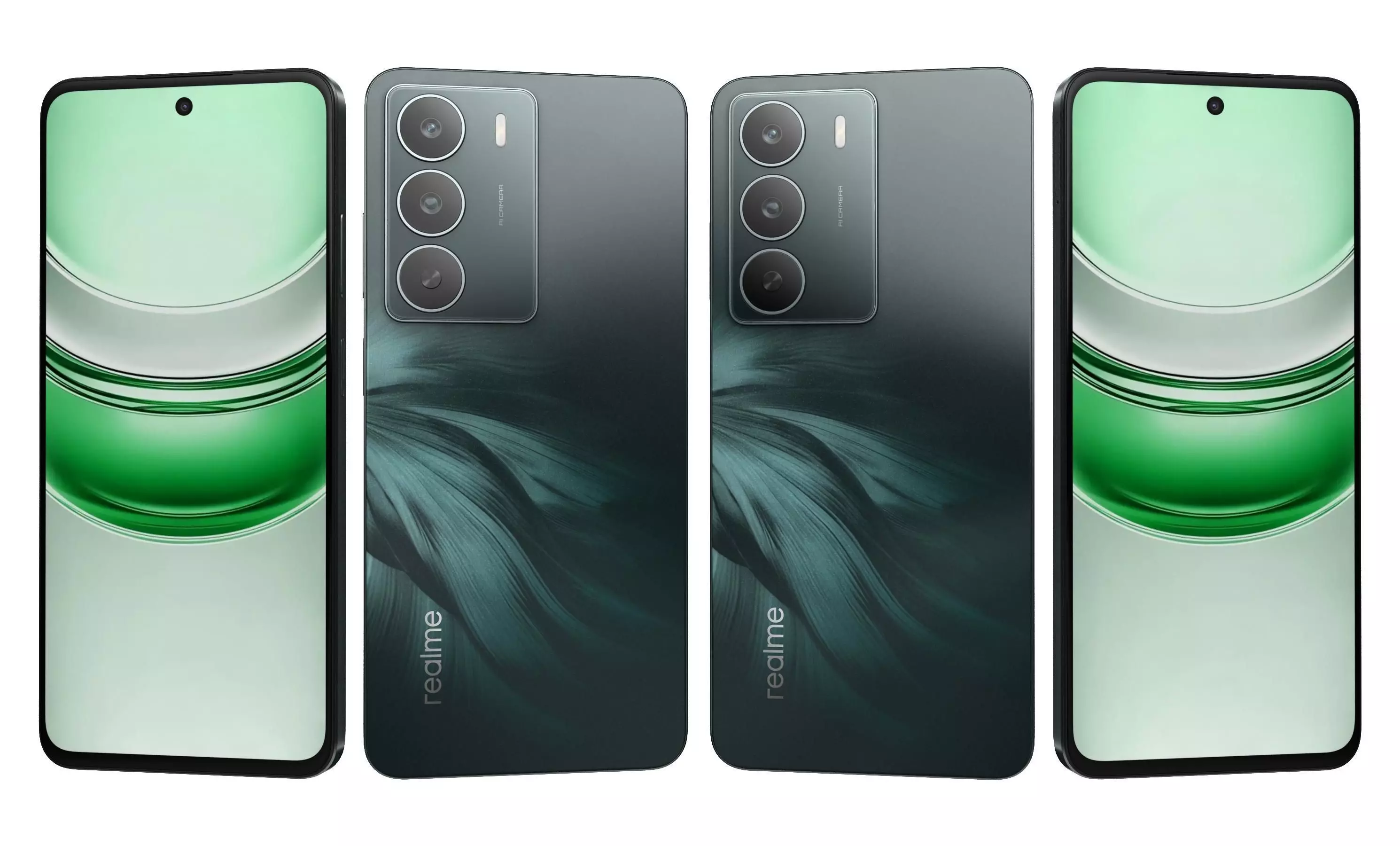 Realme P3 Lite 5G All Colors 3D model_7