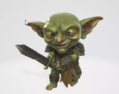 Medieval Goblin Warrior 3D Model 3D model_1