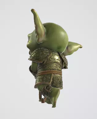 Medieval Goblin Warrior 3D Model 3D model_2