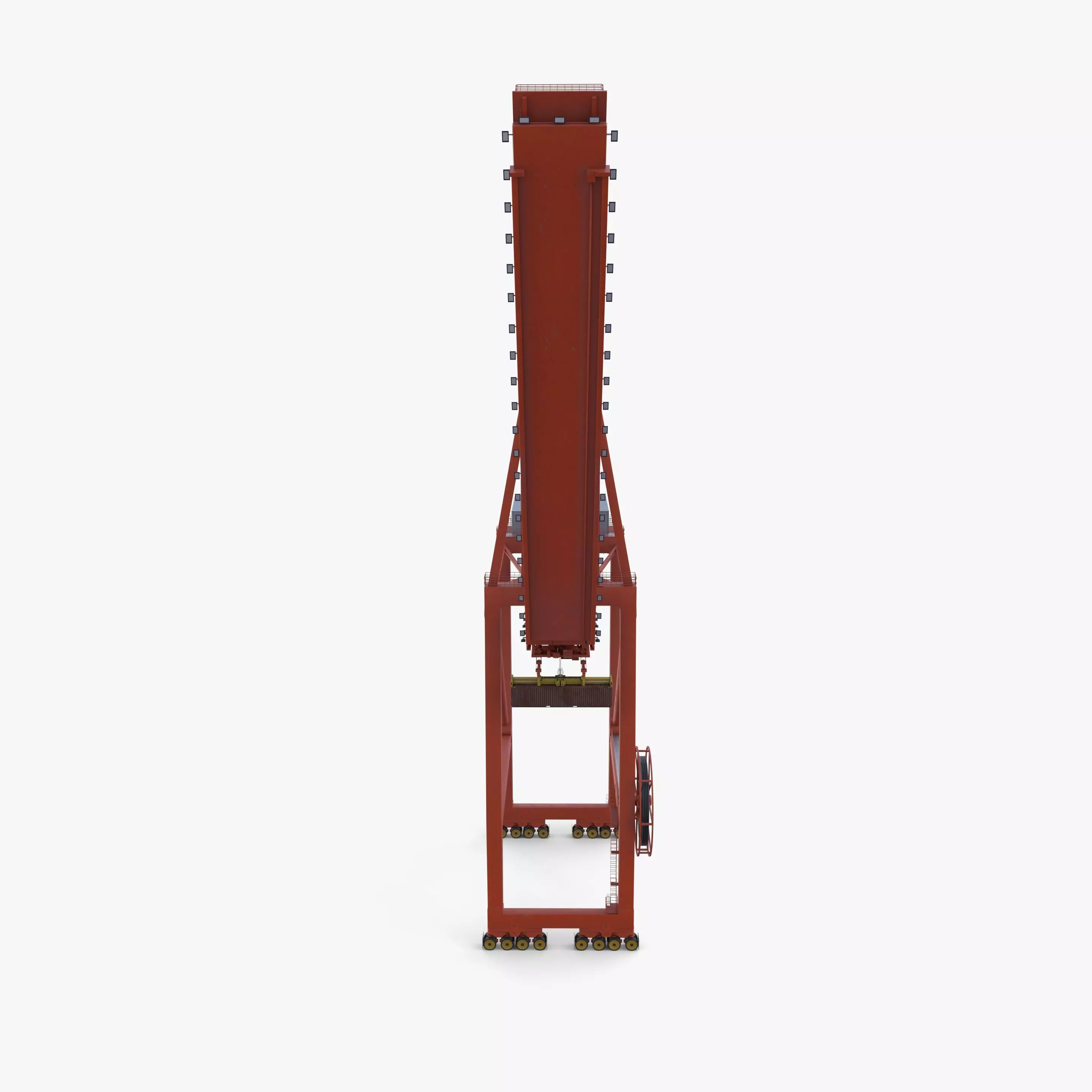 Container Port Crane V7 3D model_8