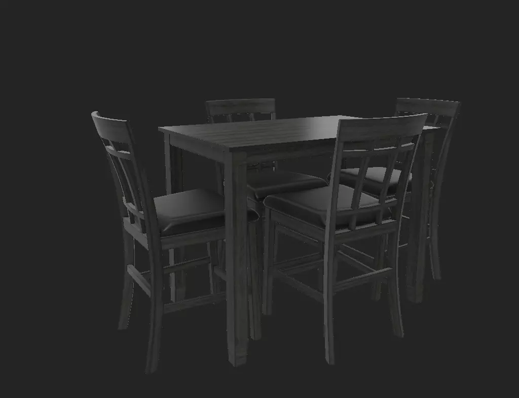Basic Dining Table Free 3D model