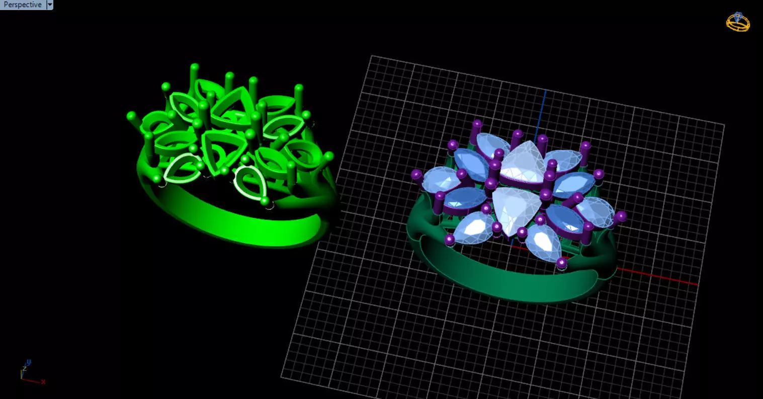 stylish highend jewelry ring 3D print model_31