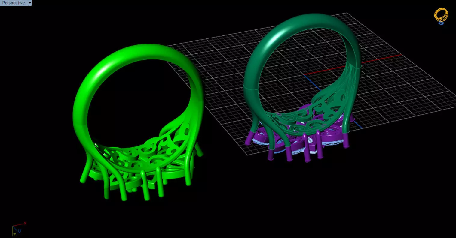 stylish highend jewelry ring 3D print model_24