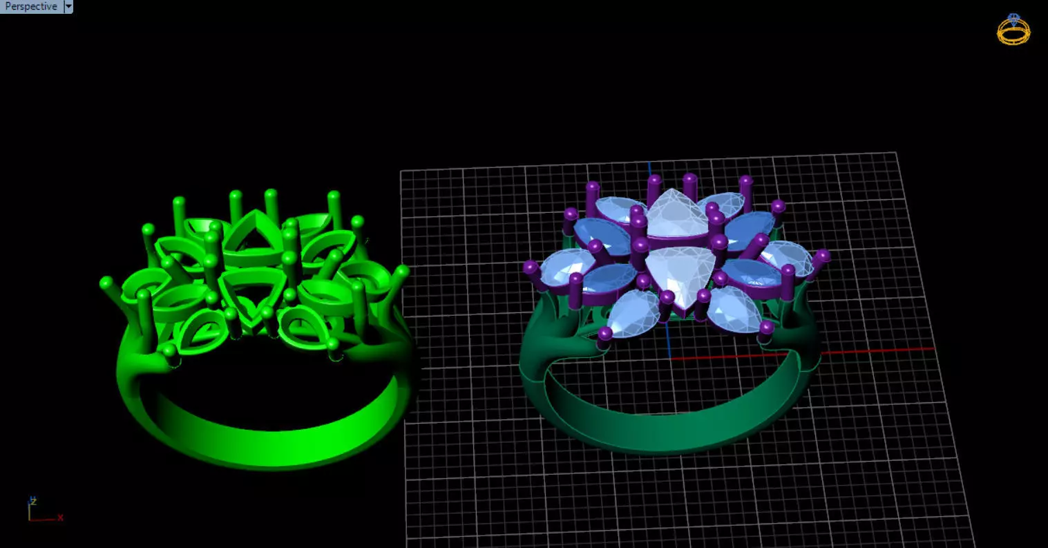 stylish highend jewelry ring 3D print model_82