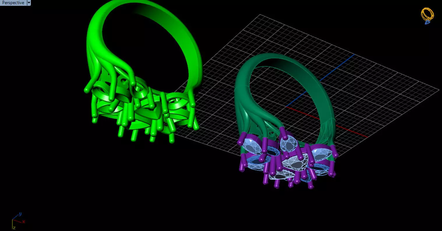 stylish highend jewelry ring 3D print model_27