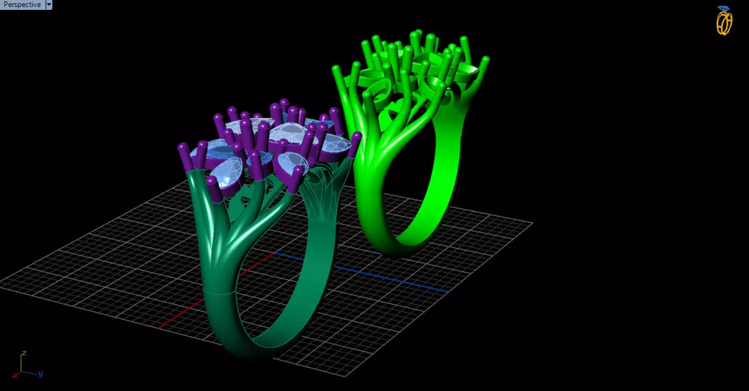 stylish highend jewelry ring 3D print model_75