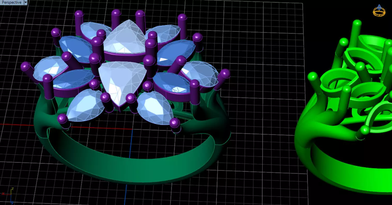 stylish highend jewelry ring 3D print model_67