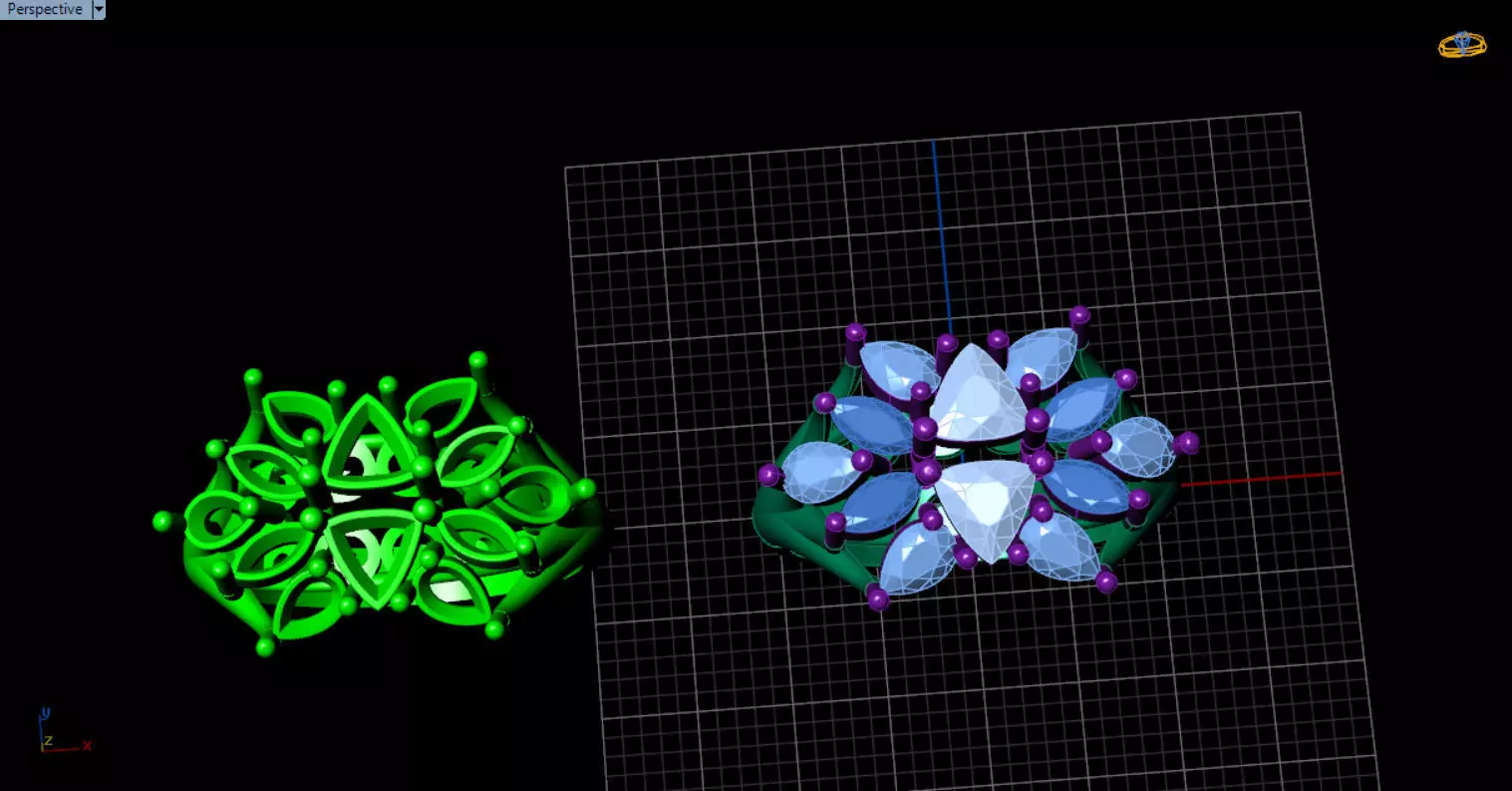 stylish highend jewelry ring 3D print model_84