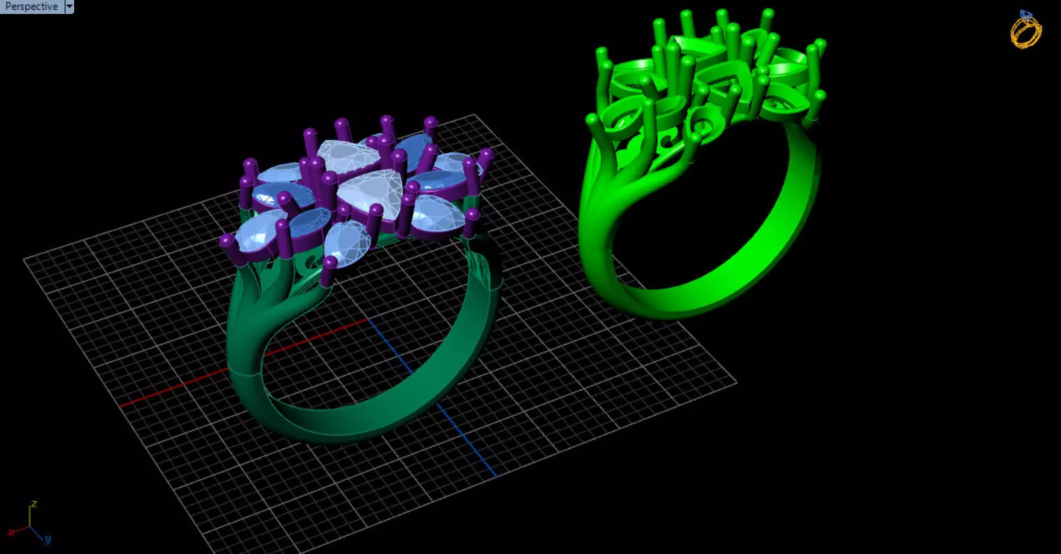 stylish highend jewelry ring 3D print model_72