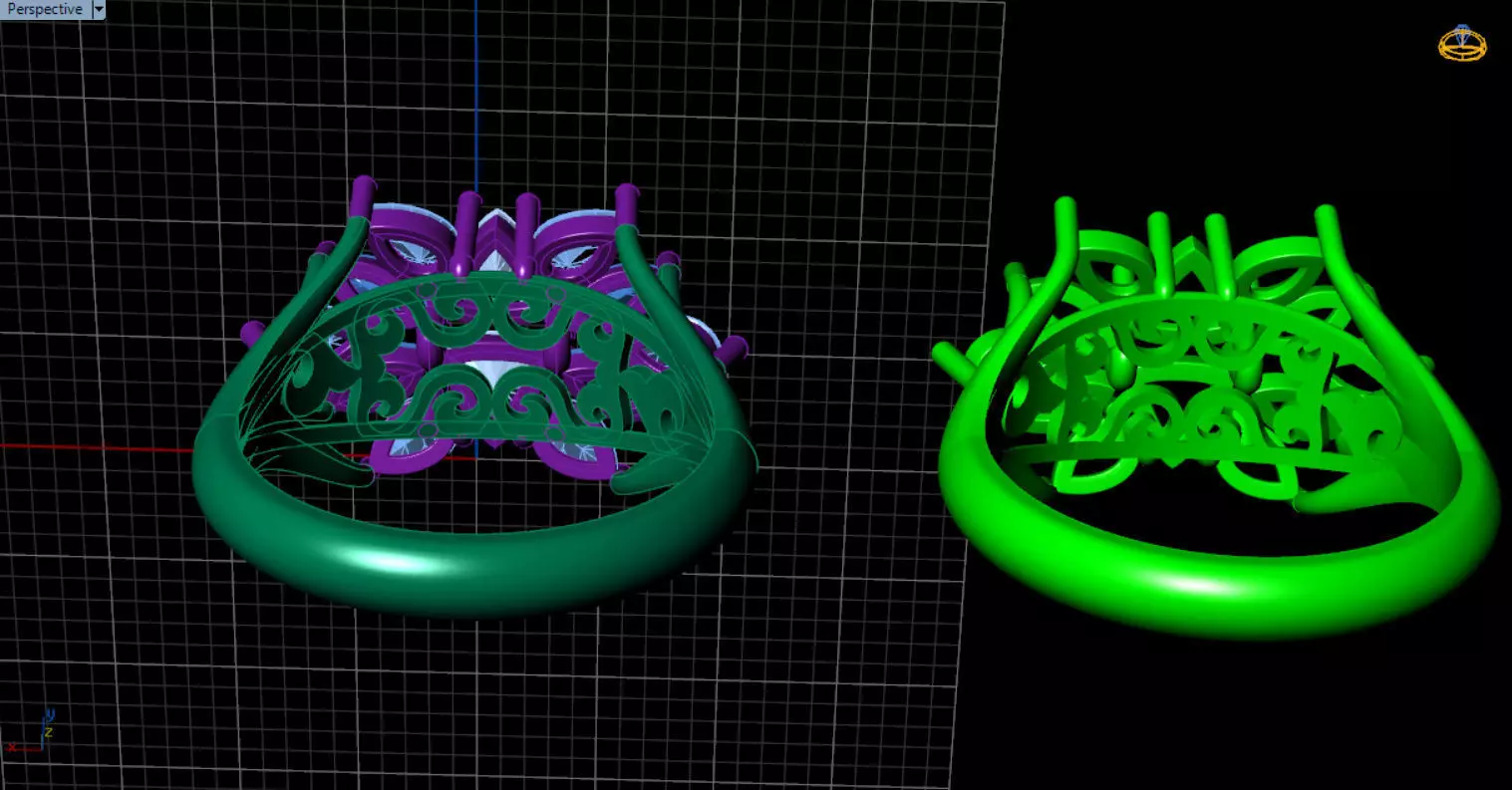 stylish highend jewelry ring 3D print model_52