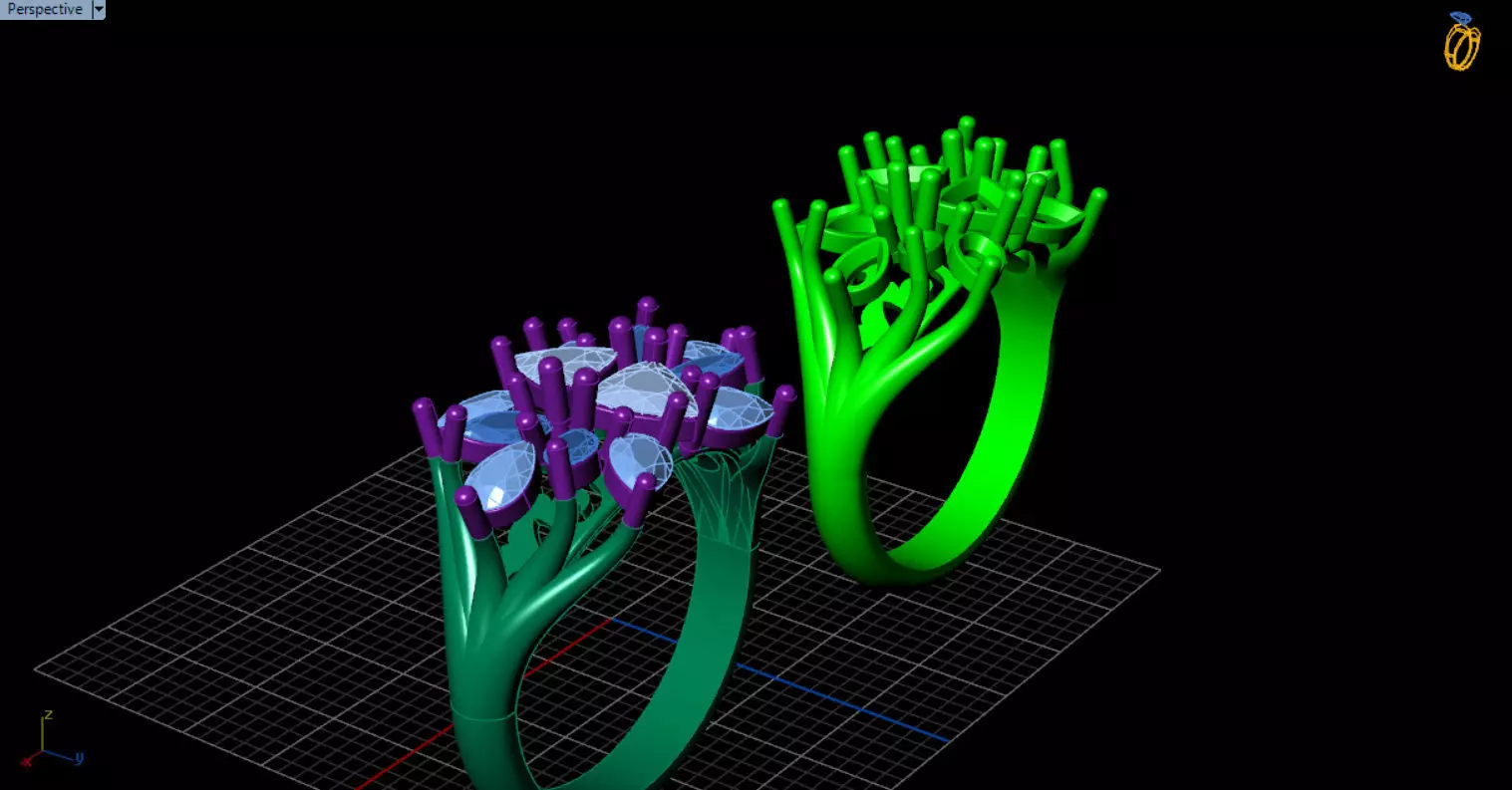 stylish highend jewelry ring 3D print model_48