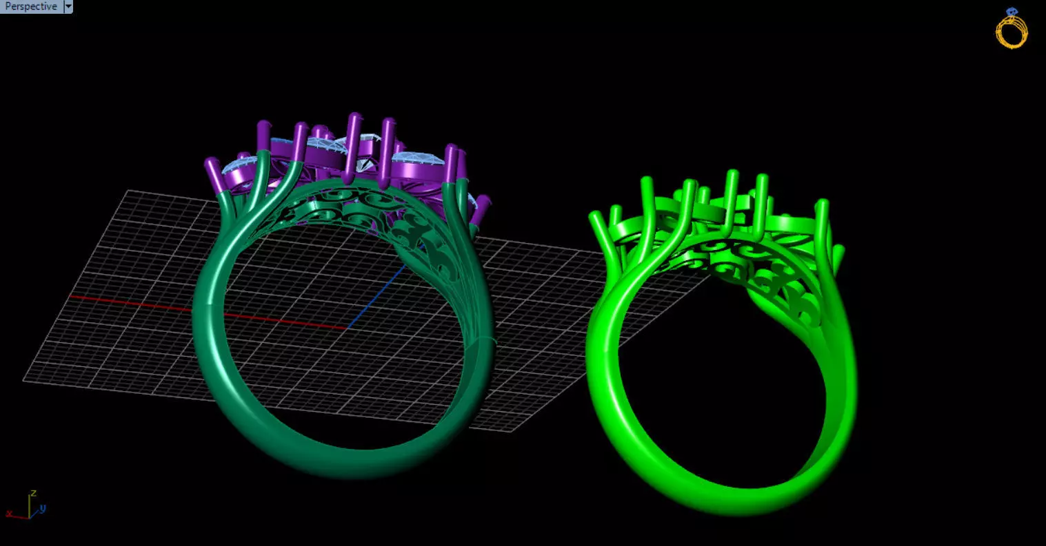 stylish highend jewelry ring 3D print model_50