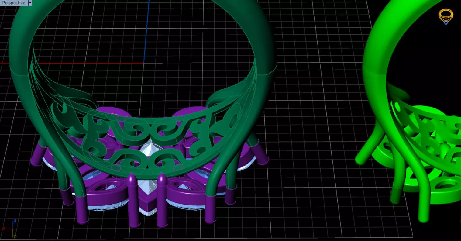 stylish highend jewelry ring 3D print model_58