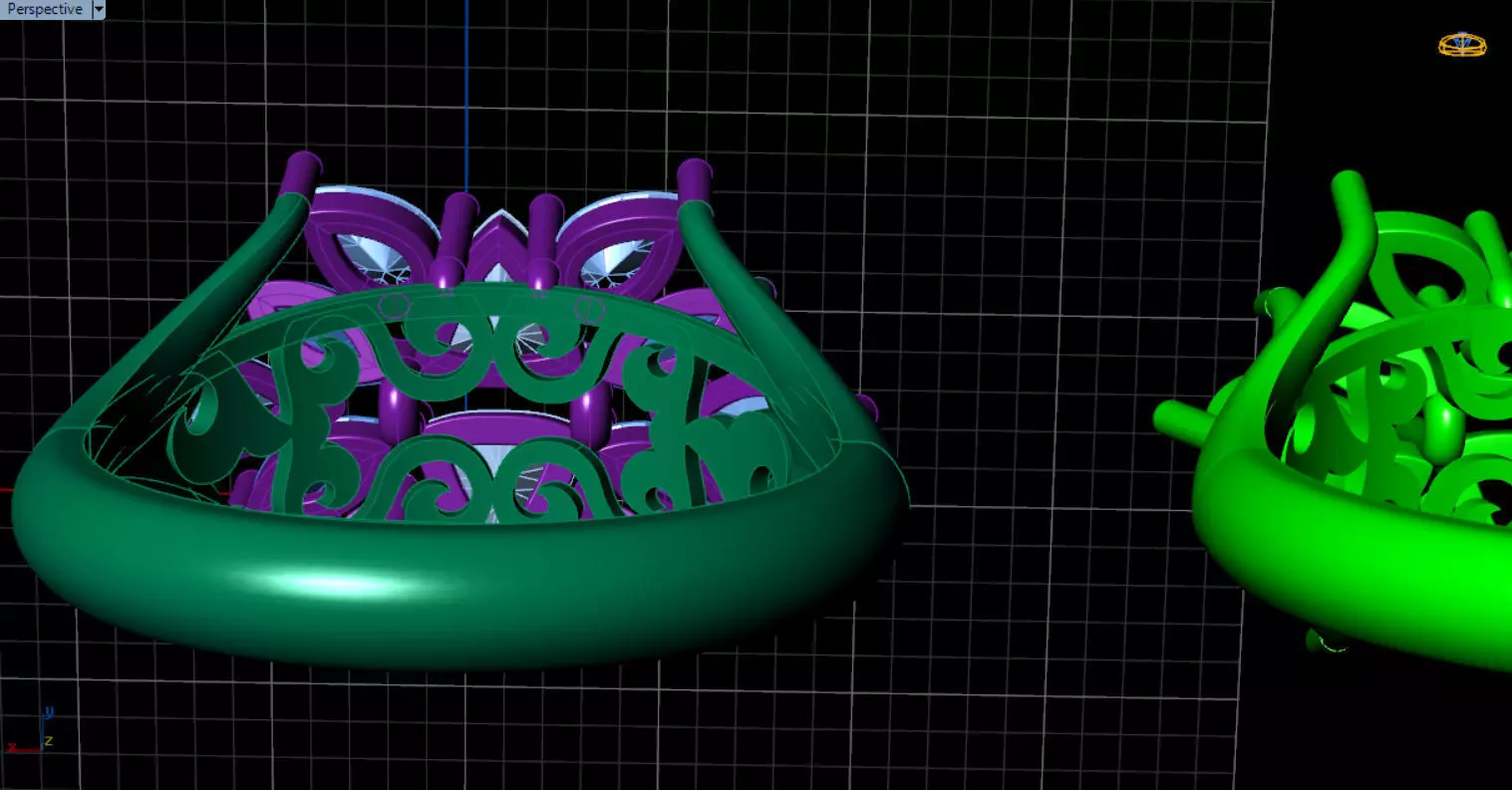 stylish highend jewelry ring 3D print model_53