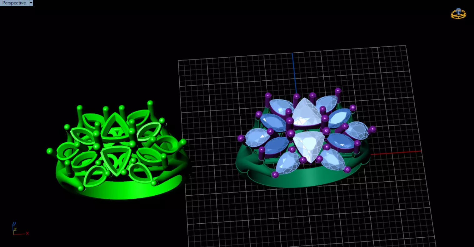 stylish highend jewelry ring 3D print model_83