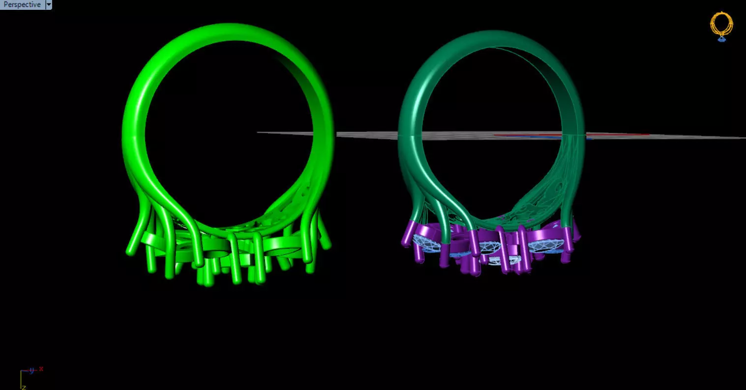 stylish highend jewelry ring 3D print model_25