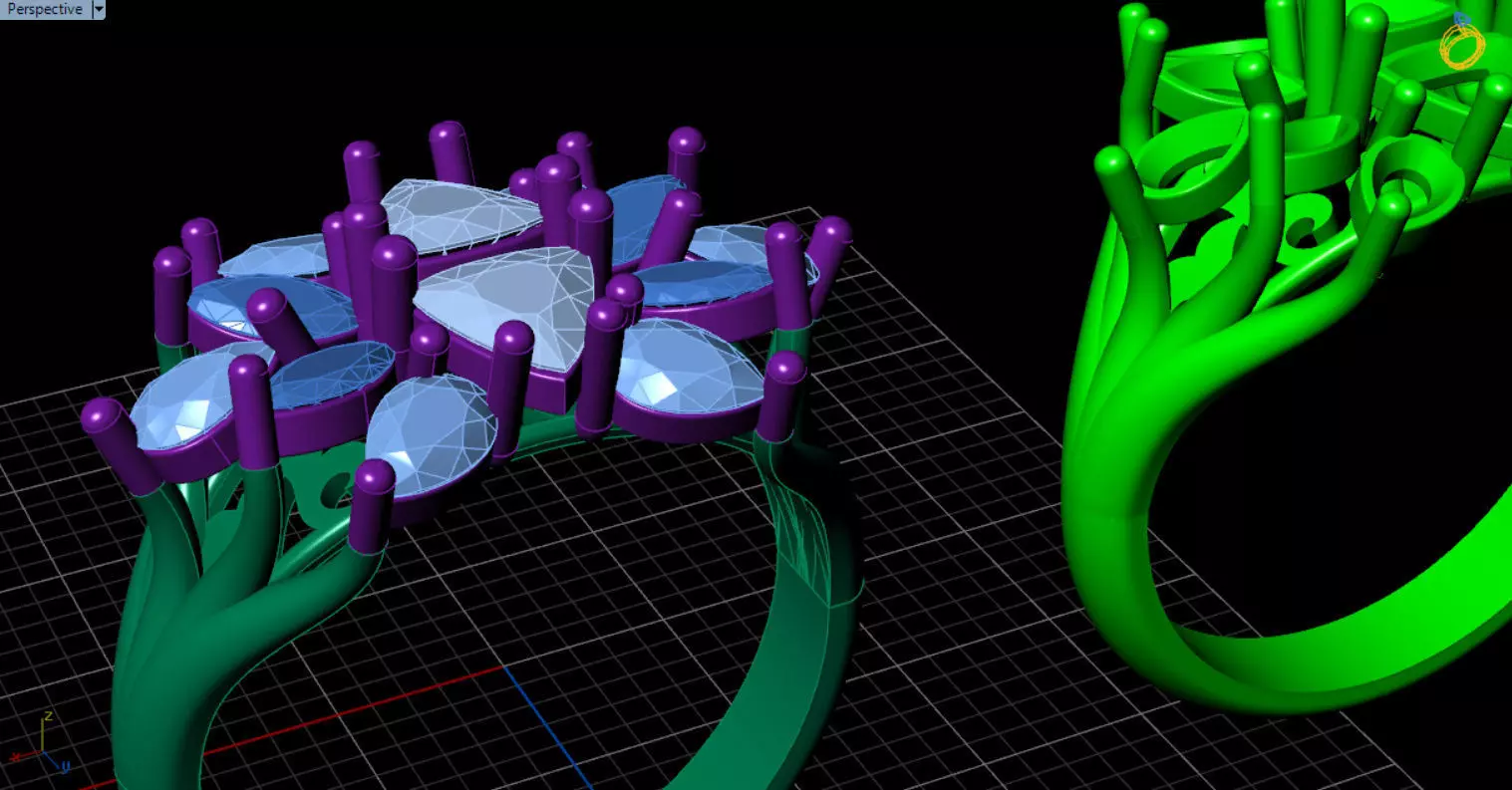 stylish highend jewelry ring 3D print model_69