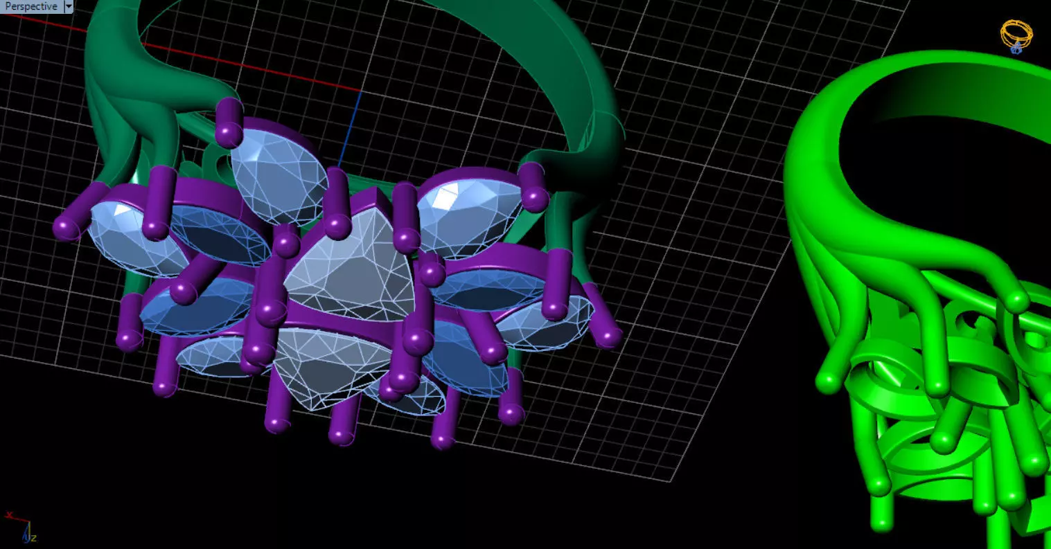 stylish highend jewelry ring 3D print model_62