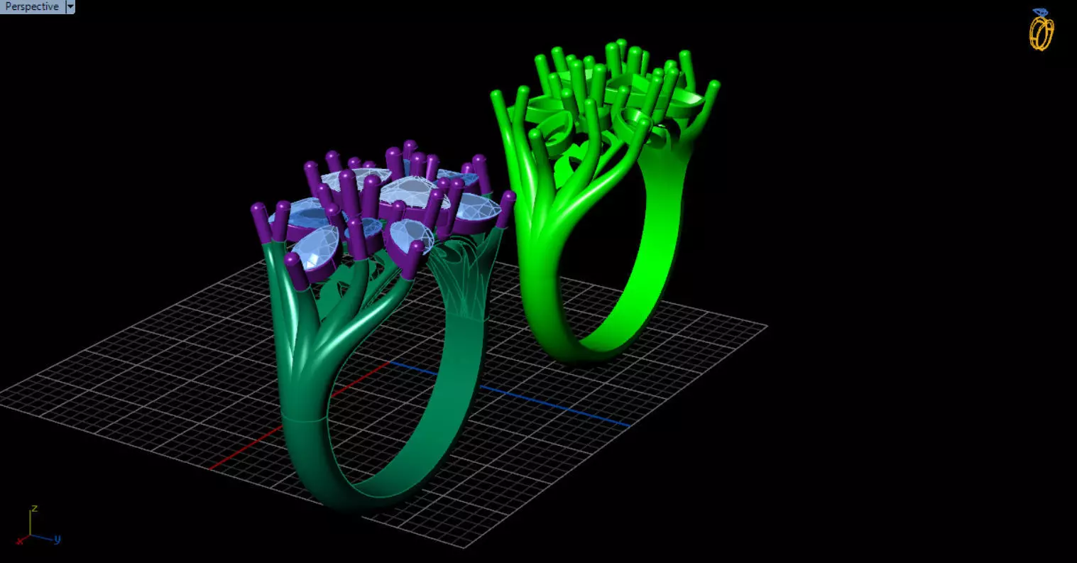 stylish highend jewelry ring 3D print model_74