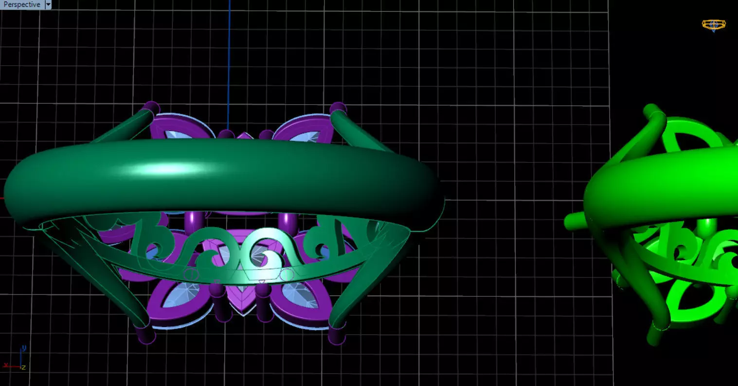 stylish highend jewelry ring 3D print model_55