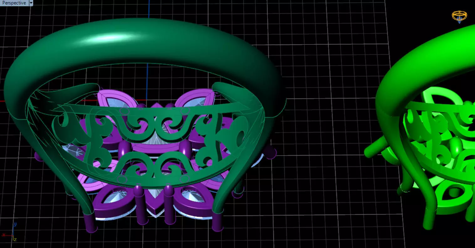 stylish highend jewelry ring 3D print model_56