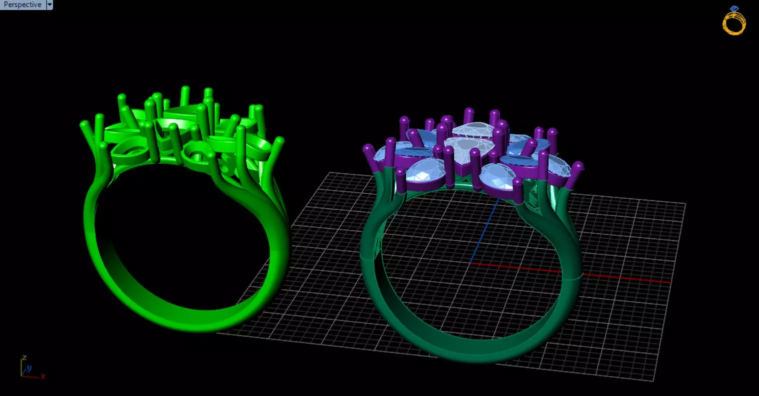 stylish highend jewelry ring 3D print model_79