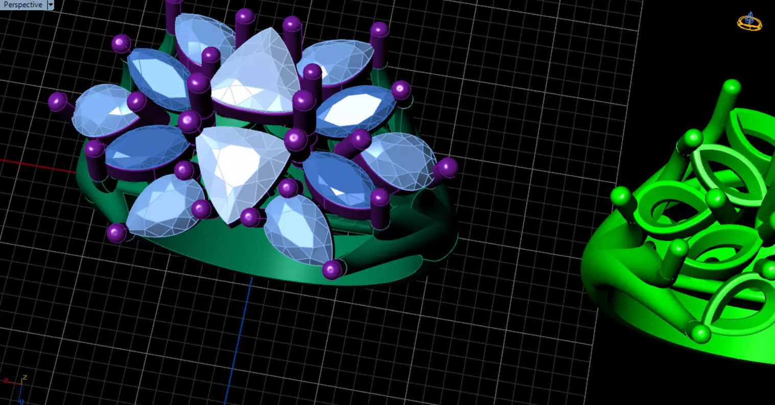 stylish highend jewelry ring 3D print model_66