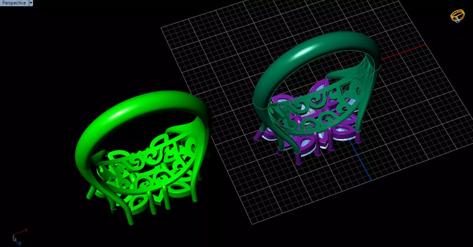 stylish highend jewelry ring 3D print model_22