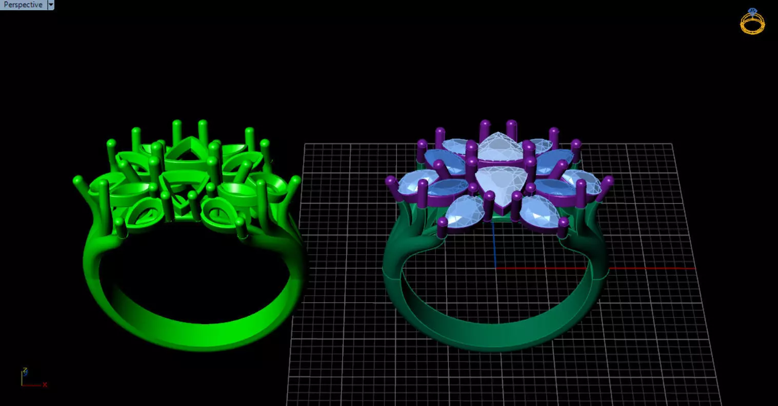 stylish highend jewelry ring 3D print model_81