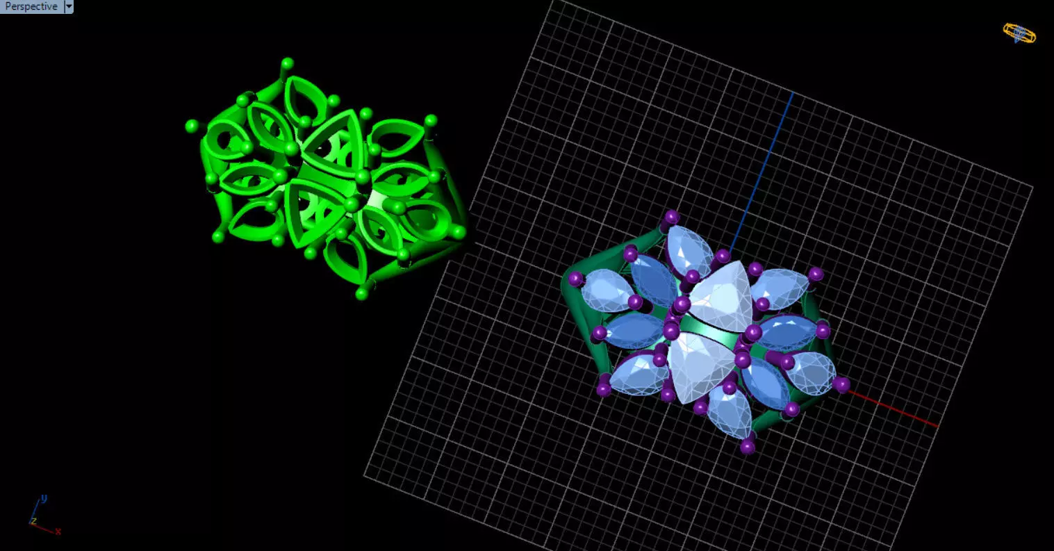 stylish highend jewelry ring 3D print model_30