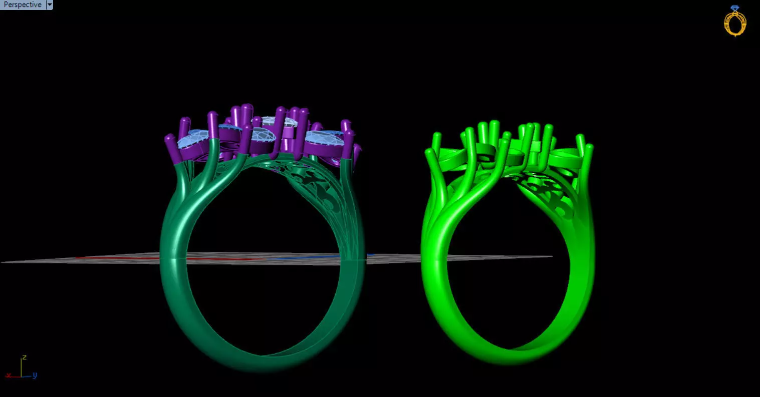 stylish highend jewelry ring 3D print model_49
