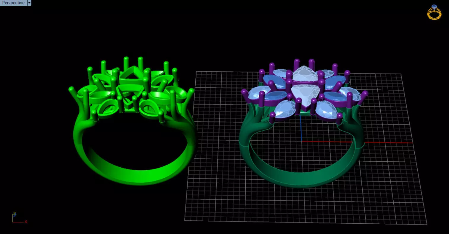 stylish highend jewelry ring 3D print model_32