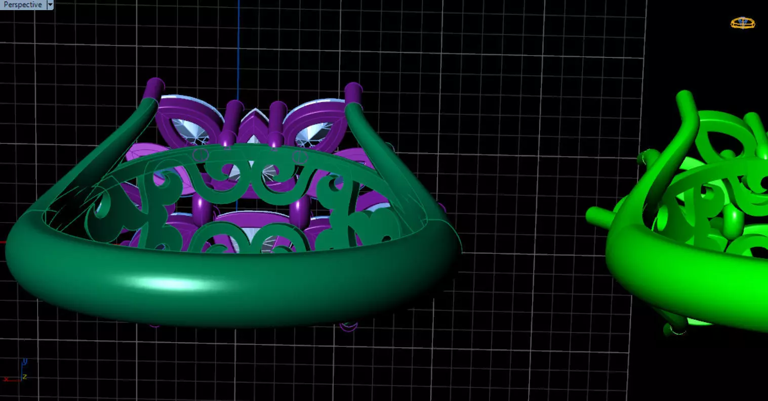 stylish highend jewelry ring 3D print model_54