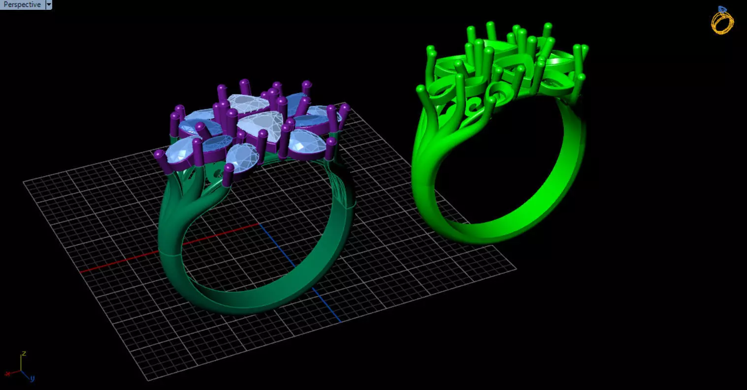 stylish highend jewelry ring 3D print model_70