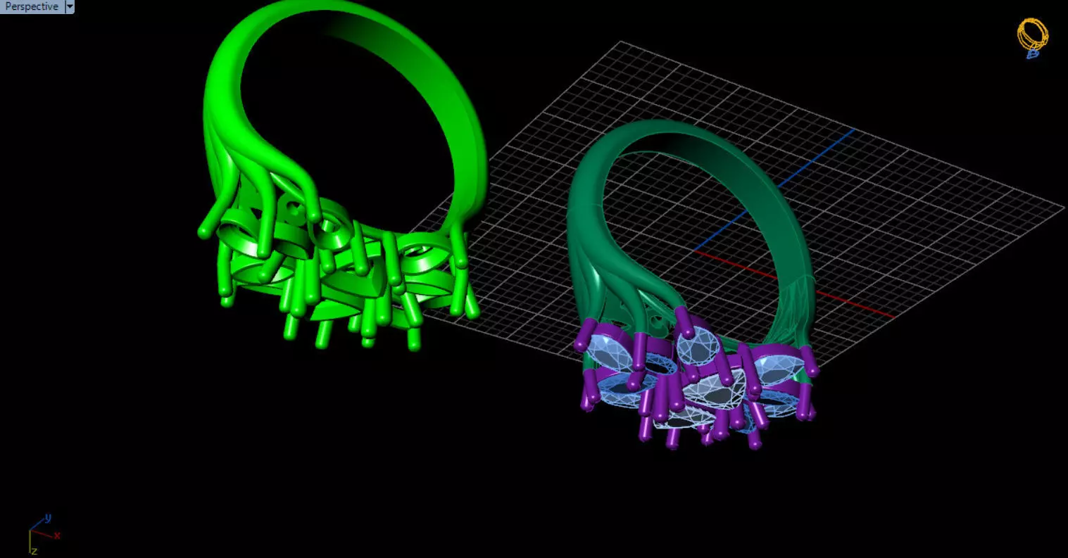 stylish highend jewelry ring 3D print model_26