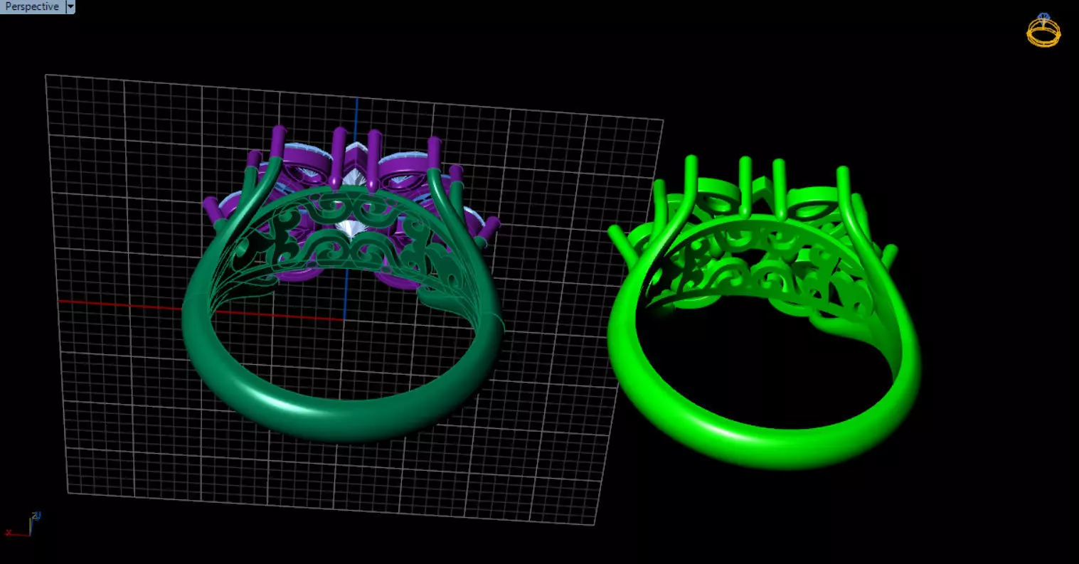 stylish highend jewelry ring 3D print model_51