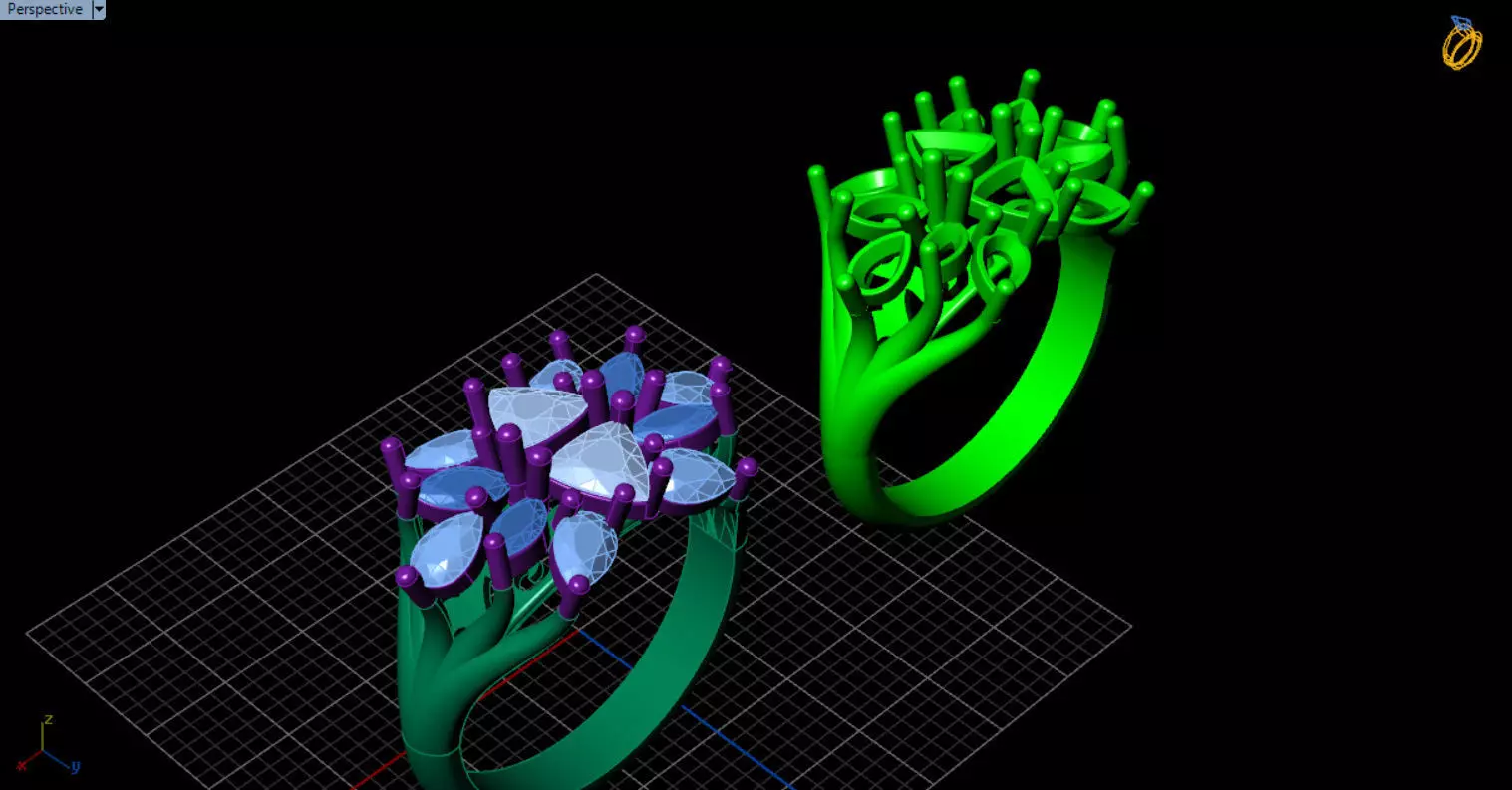 stylish highend jewelry ring 3D print model_47