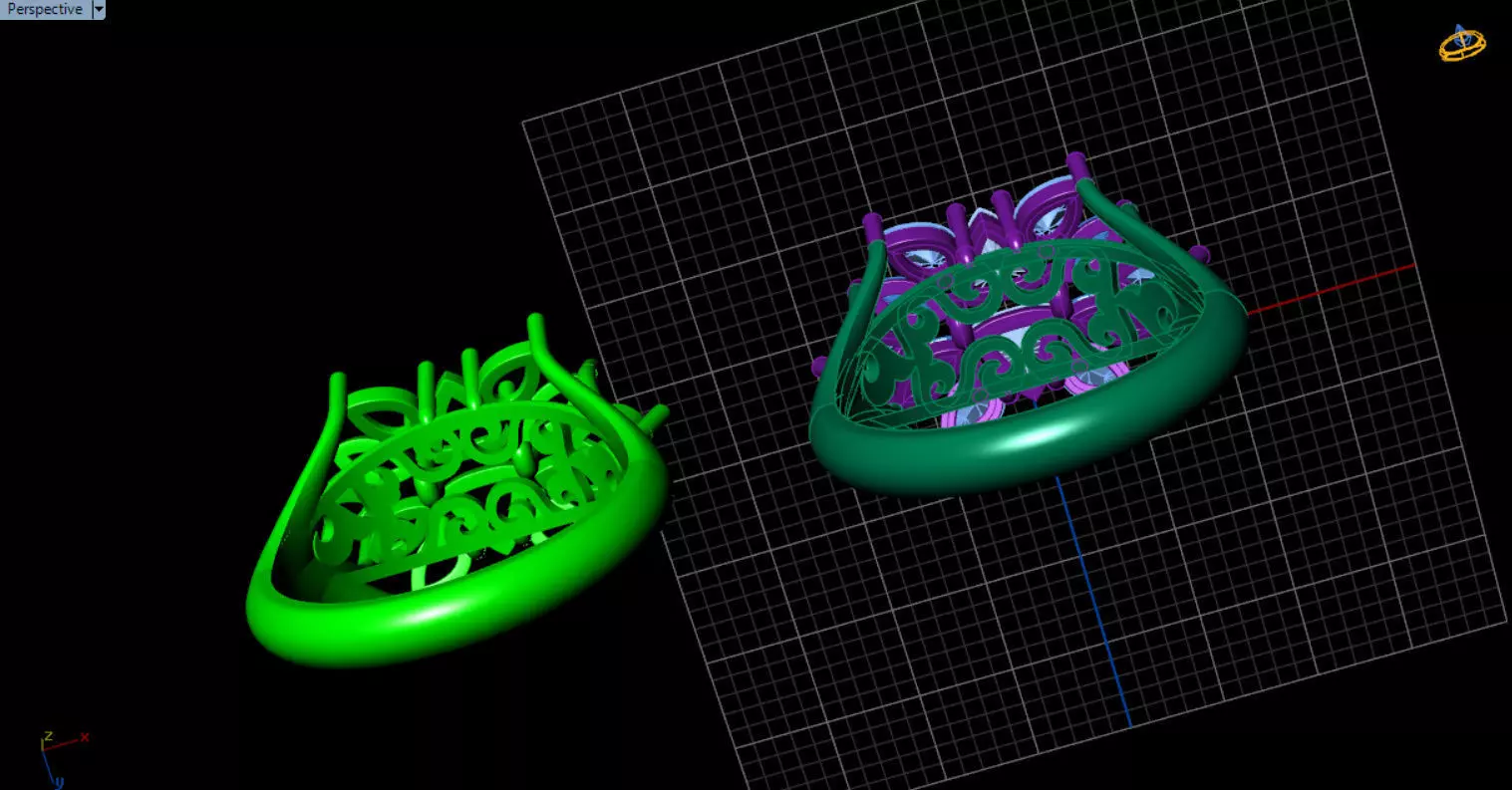 stylish highend jewelry ring 3D print model_19