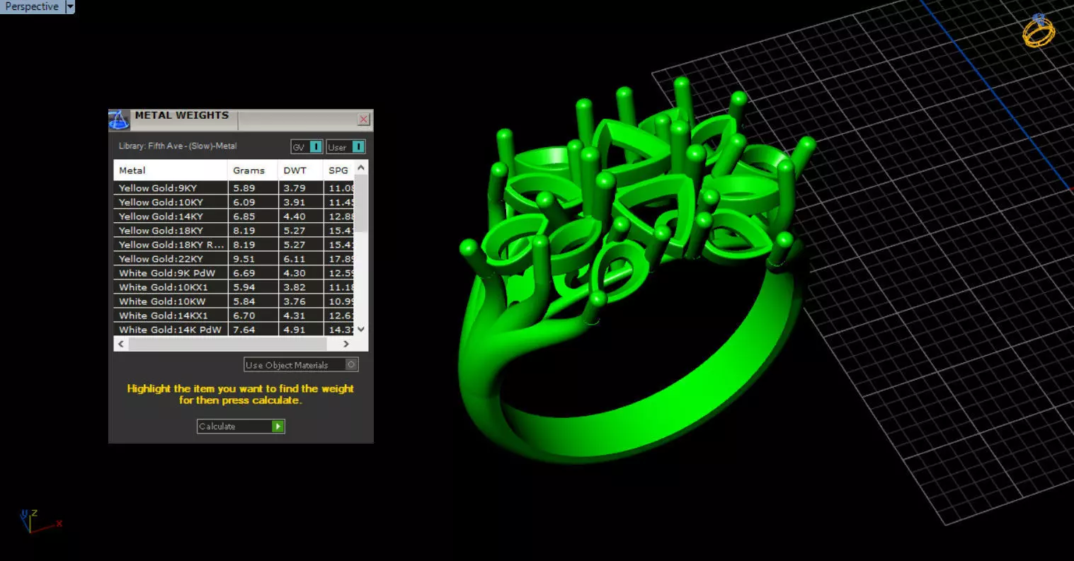 stylish highend jewelry ring 3D print model_4