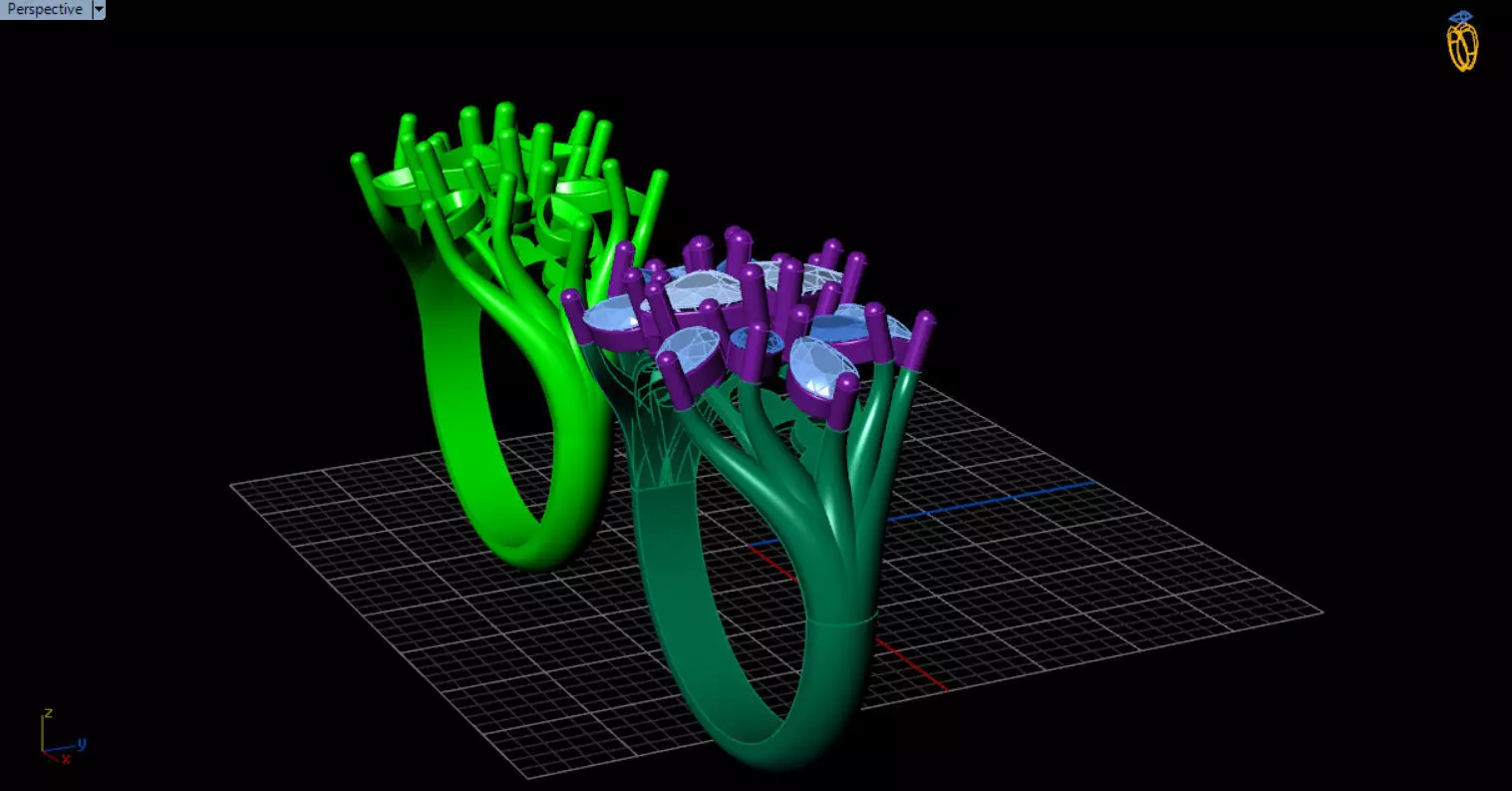 stylish highend jewelry ring 3D print model_77