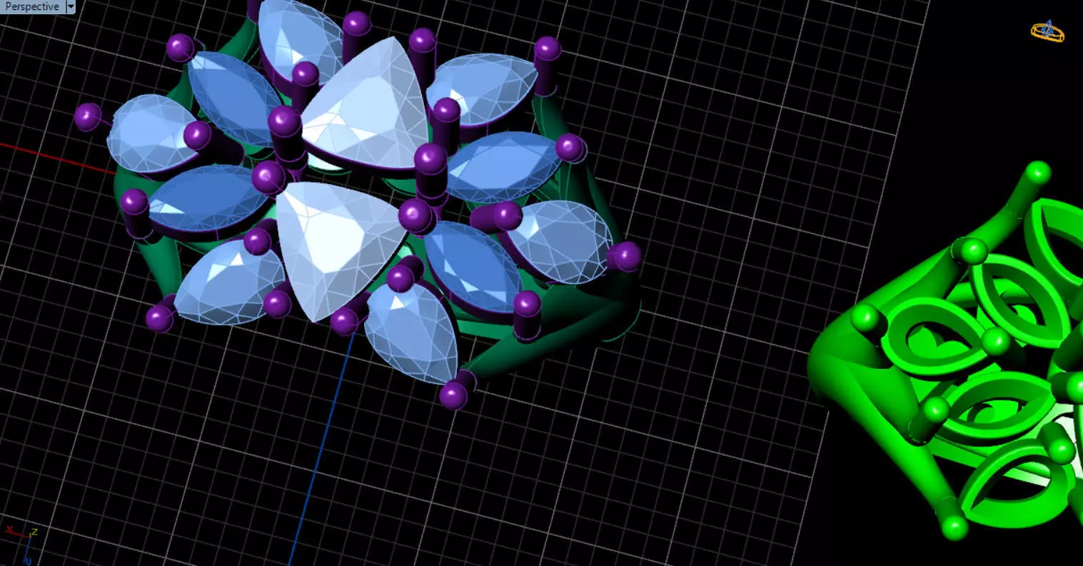 stylish highend jewelry ring 3D print model_65