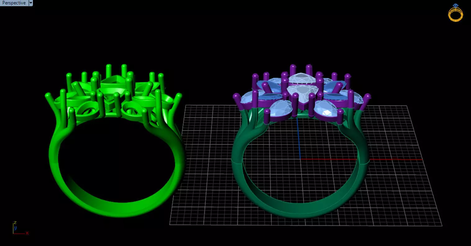 stylish highend jewelry ring 3D print model_80