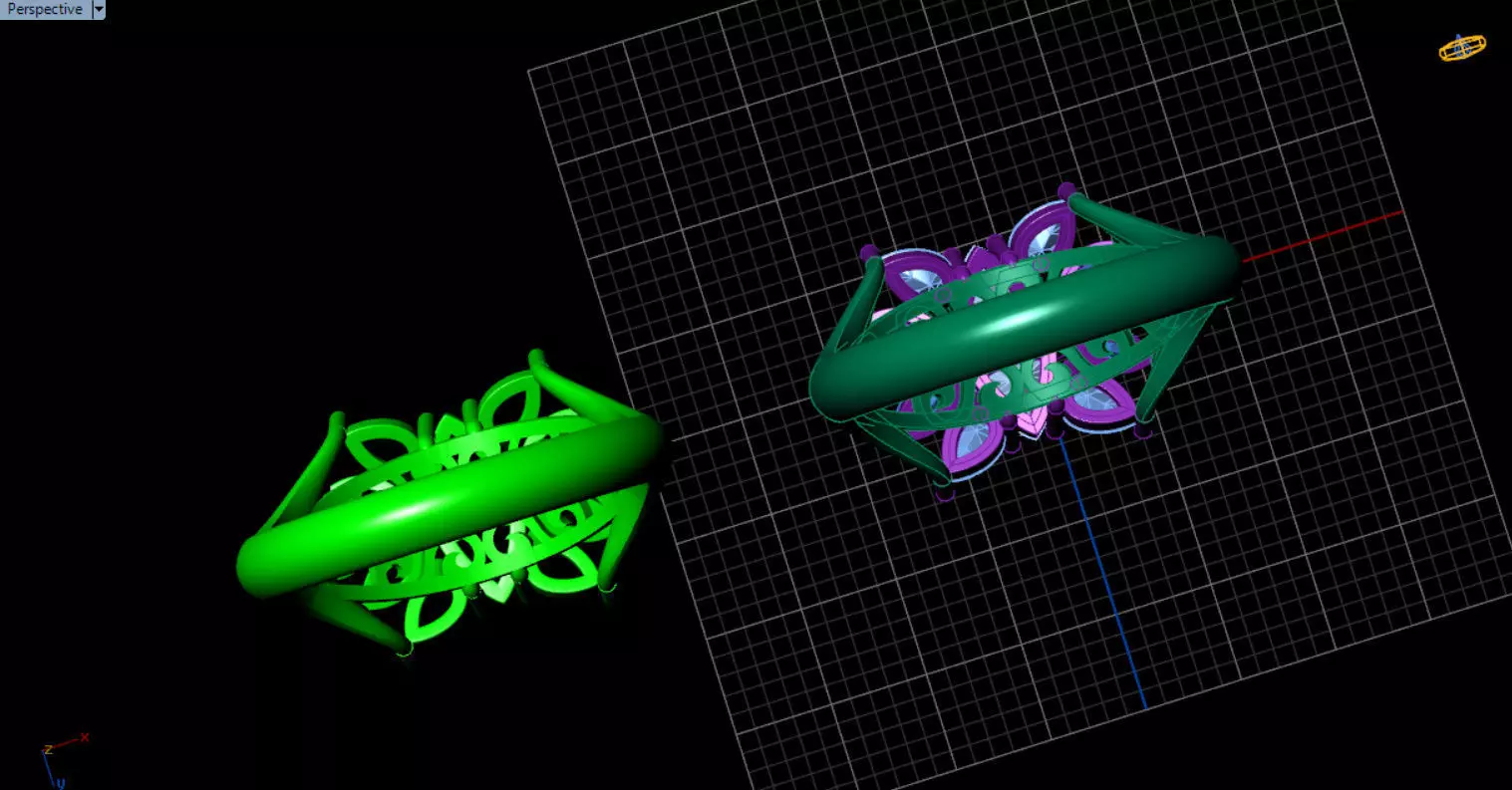 stylish highend jewelry ring 3D print model_20