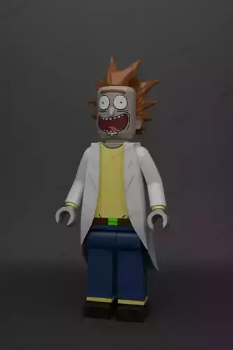 CUSTOM RICK SANCHEZ RICK C 137 LEGO