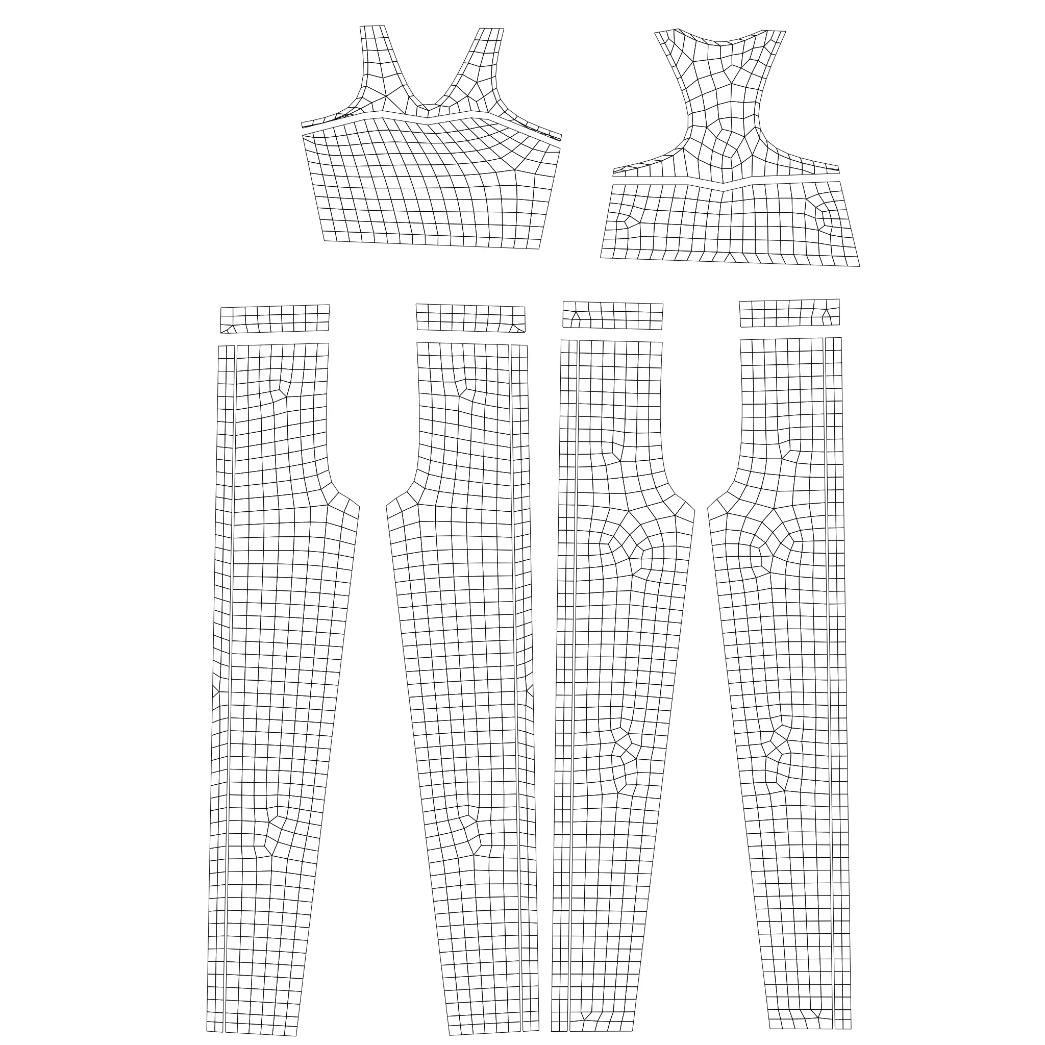 3D Female outfit - Gym wear Low-poly 3D model_19