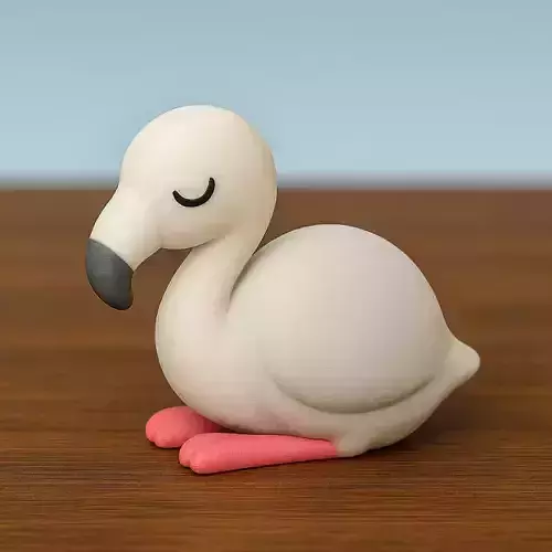 Sleeping Flamingo