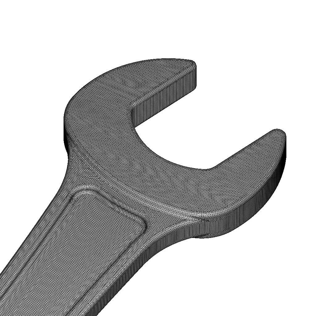 Rusty Iron Spanner 3D model_5